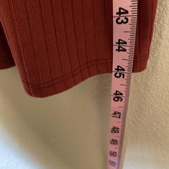 Brick 🧱 Colored NWT Ribbed button down Cardigan Dress Size M - Picture 7 of 8